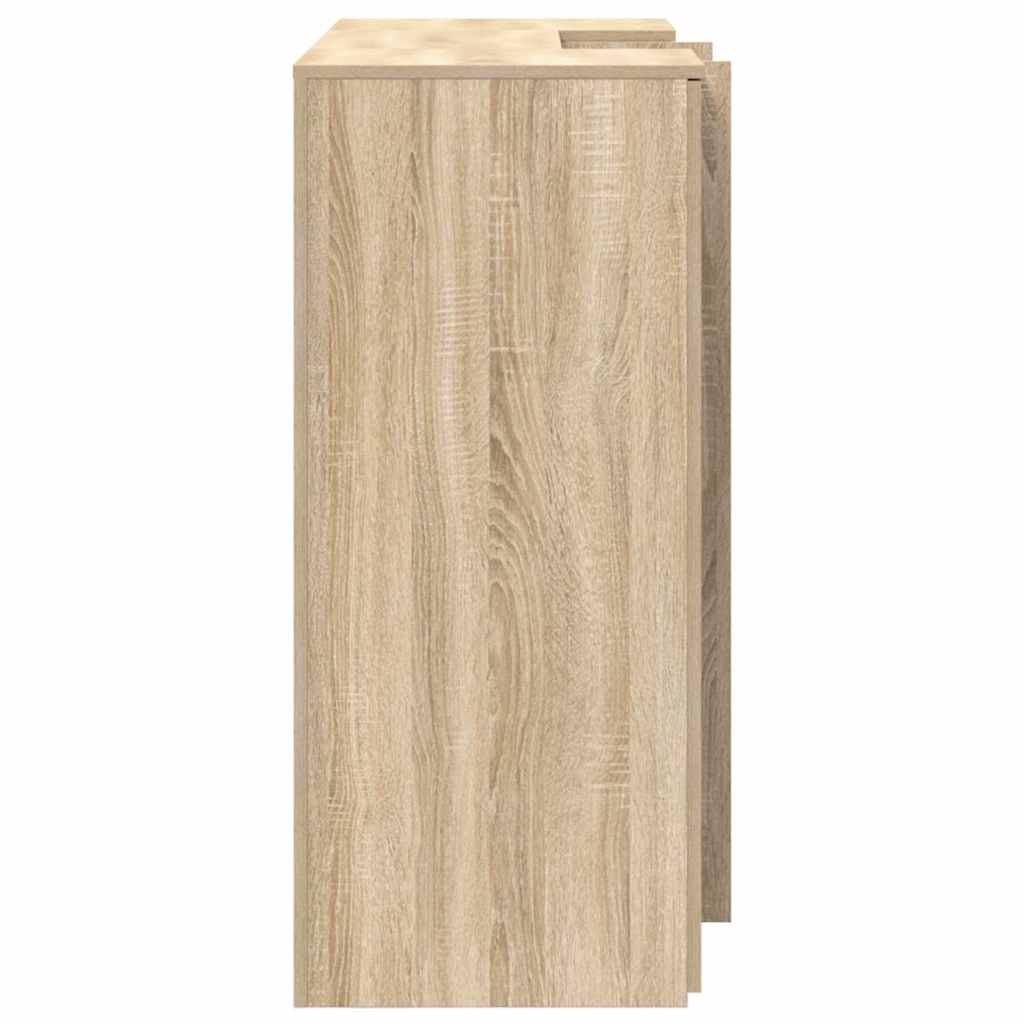 Reception desk, Sonoma oak, 135x50x103.5 cm, engineered wood