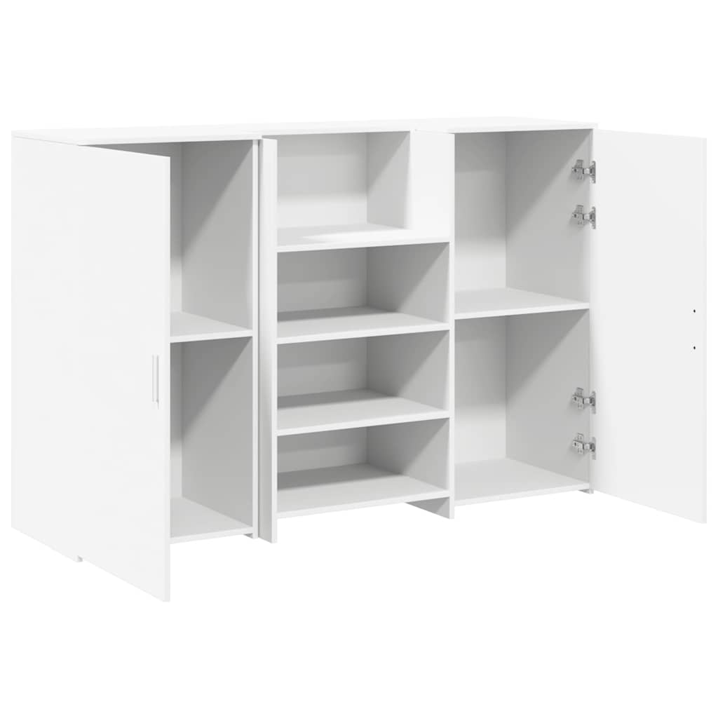 Reģistratūra, balta, 155x50x103,5 cm, apstrādāta koksne