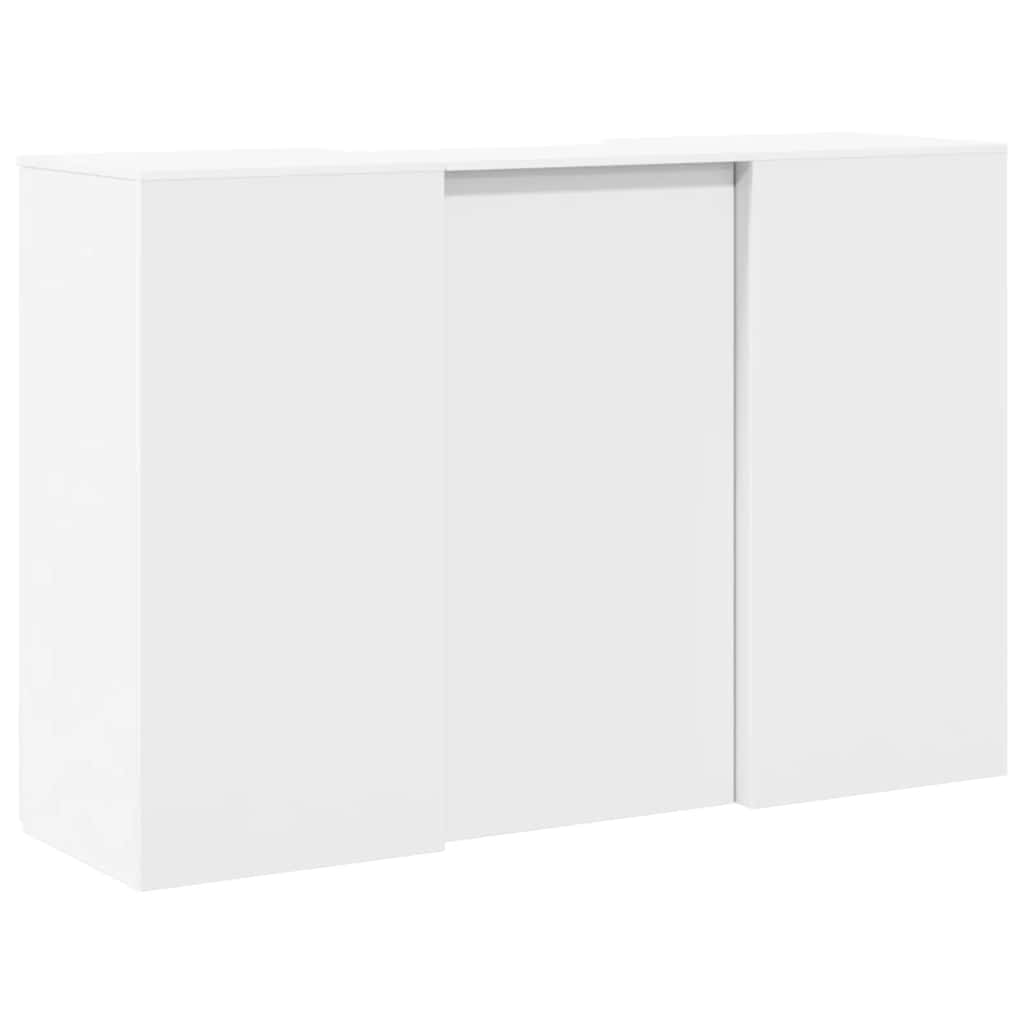 Reģistratūra, balta, 155x50x103,5 cm, apstrādāta koksne