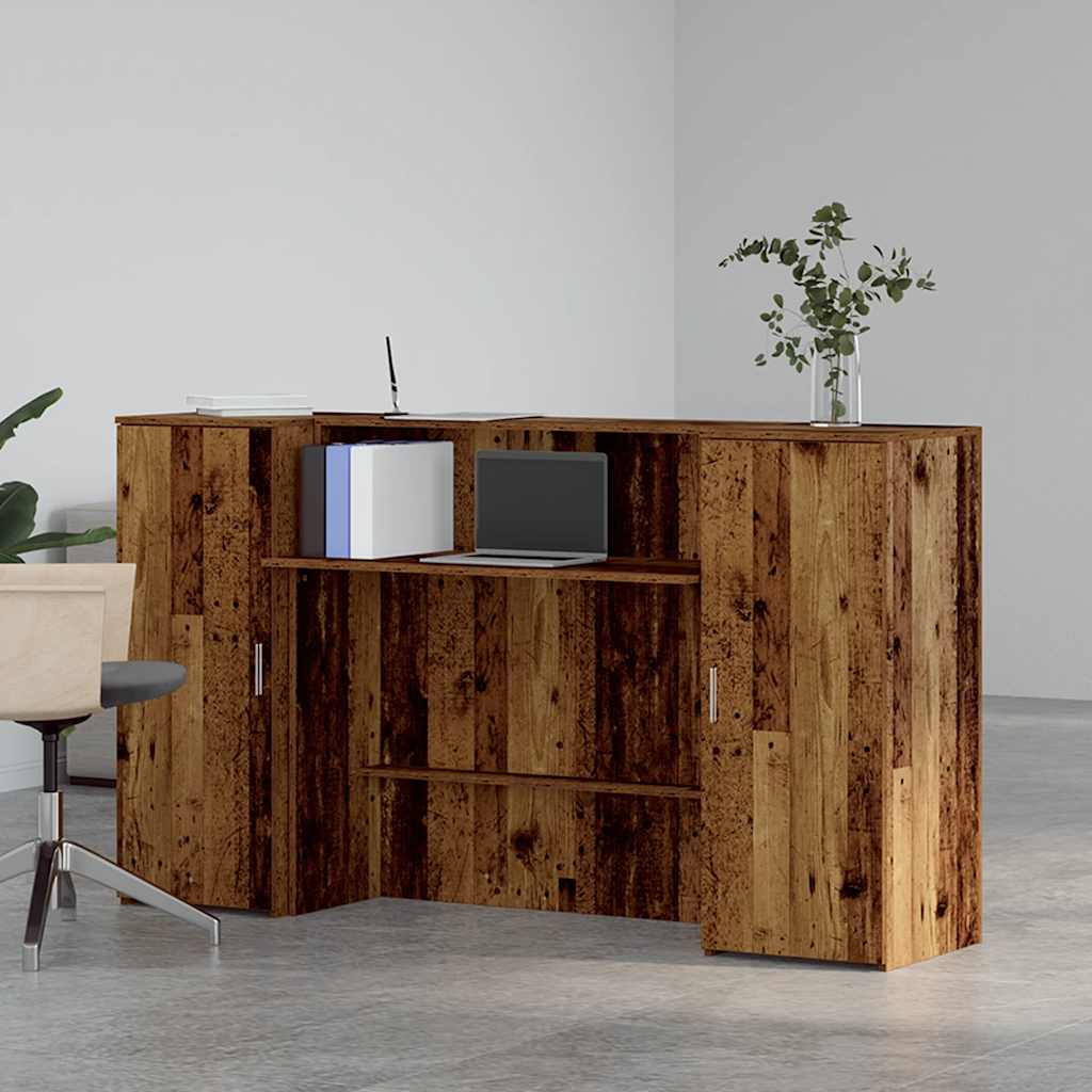 Reģistratūra, koka, 180x50x103,5 cm, apstrādāts koks