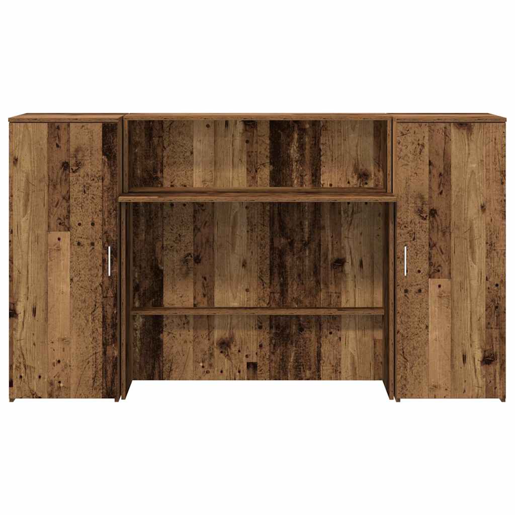 Reģistratūra, koka, 180x50x103,5 cm, apstrādāts koks