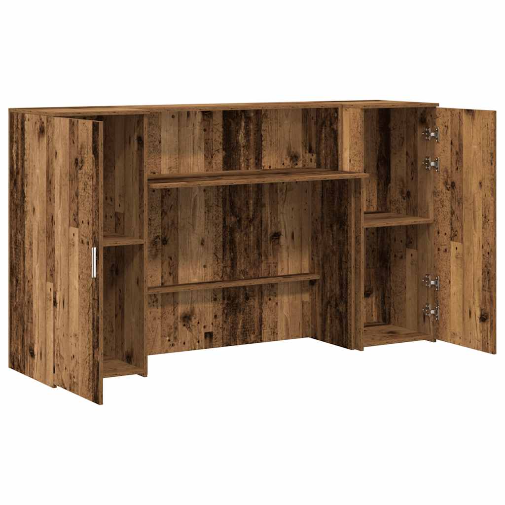 Reģistratūra, koka, 180x50x103,5 cm, apstrādāts koks