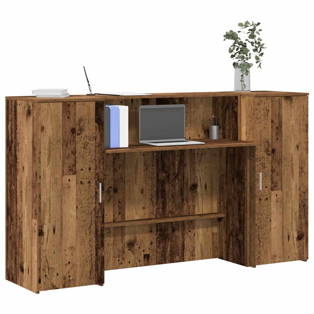 Reģistratūra, koka, 180x50x103,5 cm, apstrādāts koks