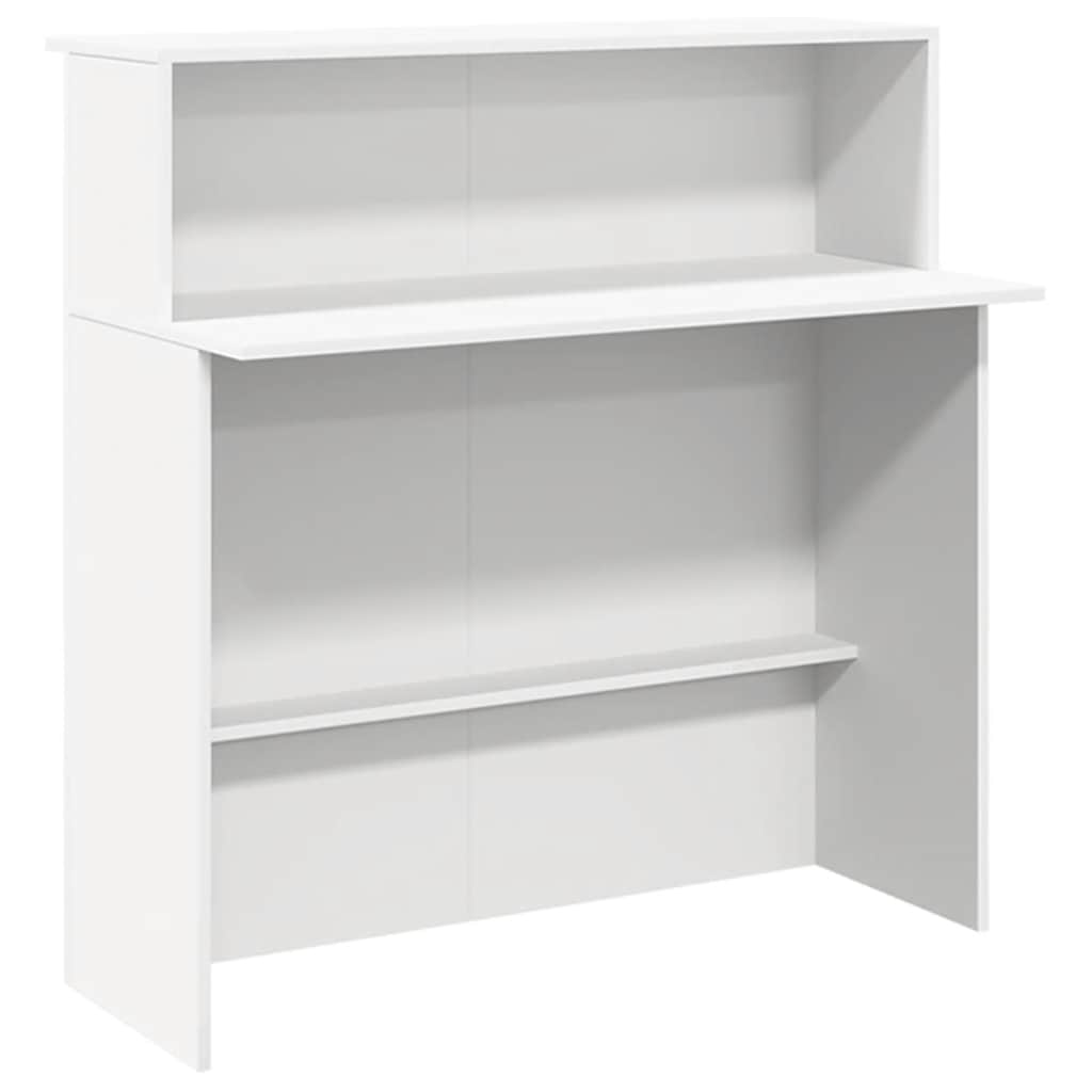 Registratūra, baltos spalvos, 200x50x103,5 cm, apdirbta mediena