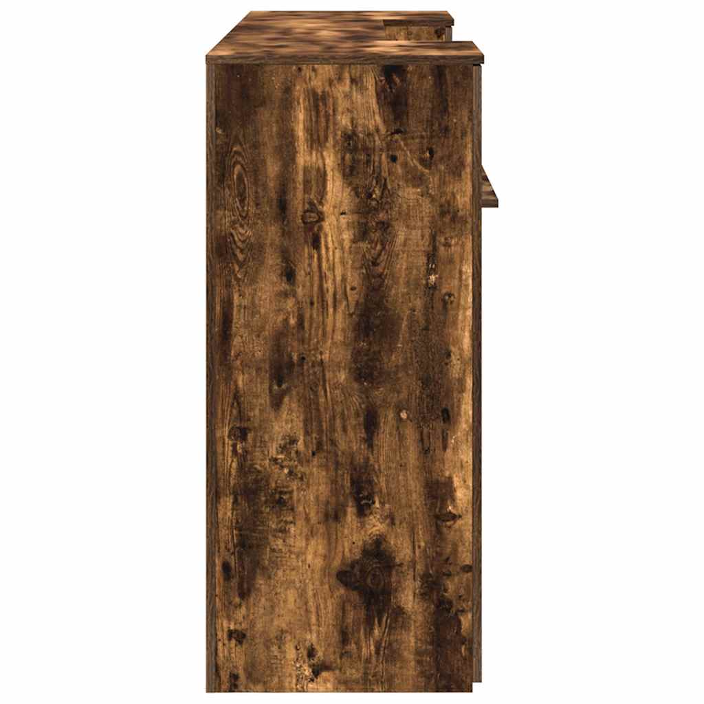 Reģistratūra, kūpināts ozols, 200x50x103,5 cm, apstrādāta koksne