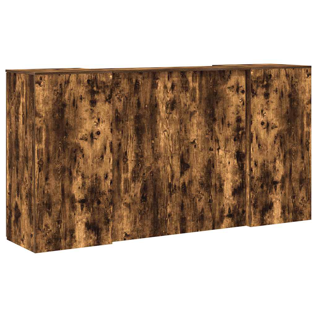 Reģistratūra, kūpināts ozols, 200x50x103,5 cm, apstrādāta koksne