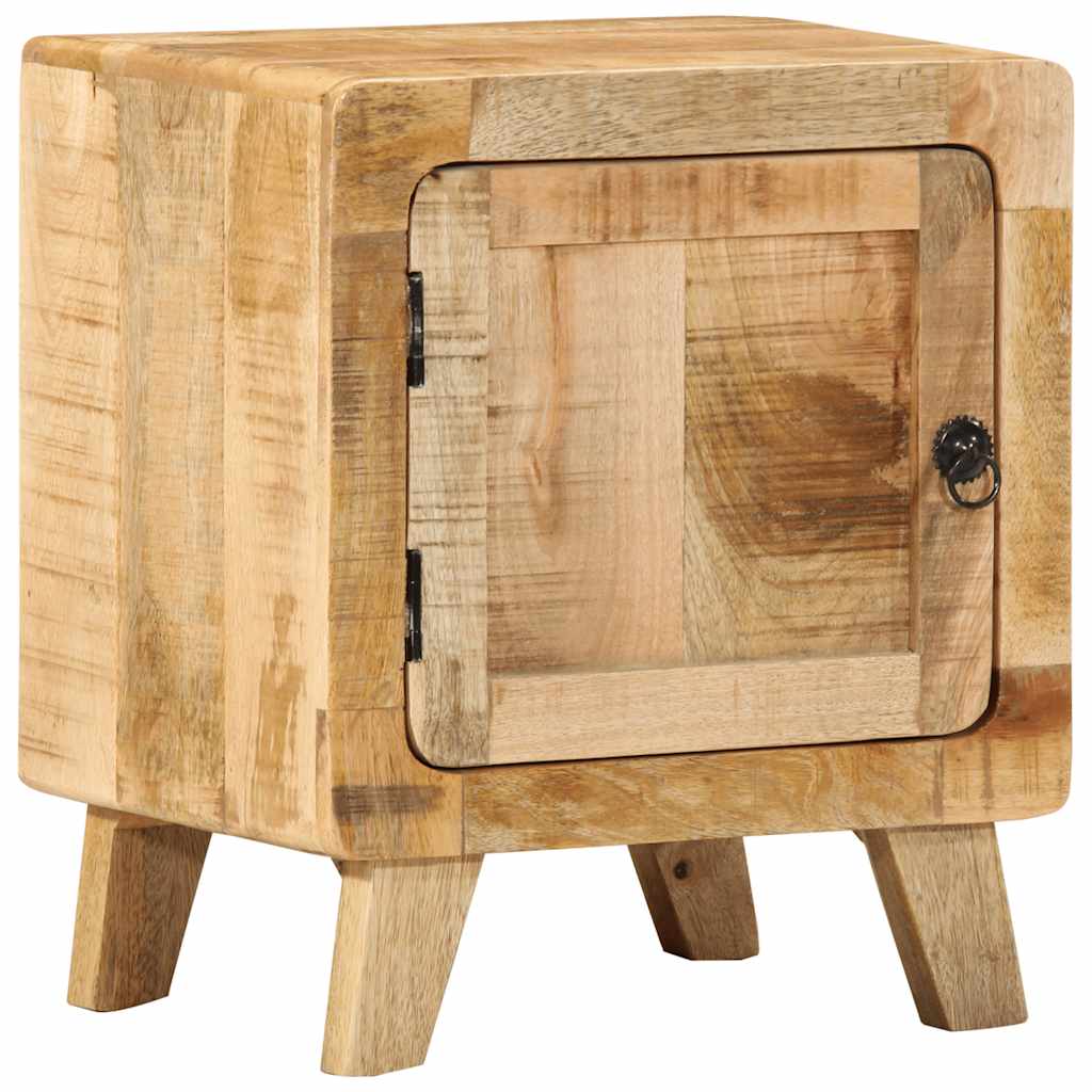 nightstand 2 pcs 40x32x46 cm solid rough mango wood