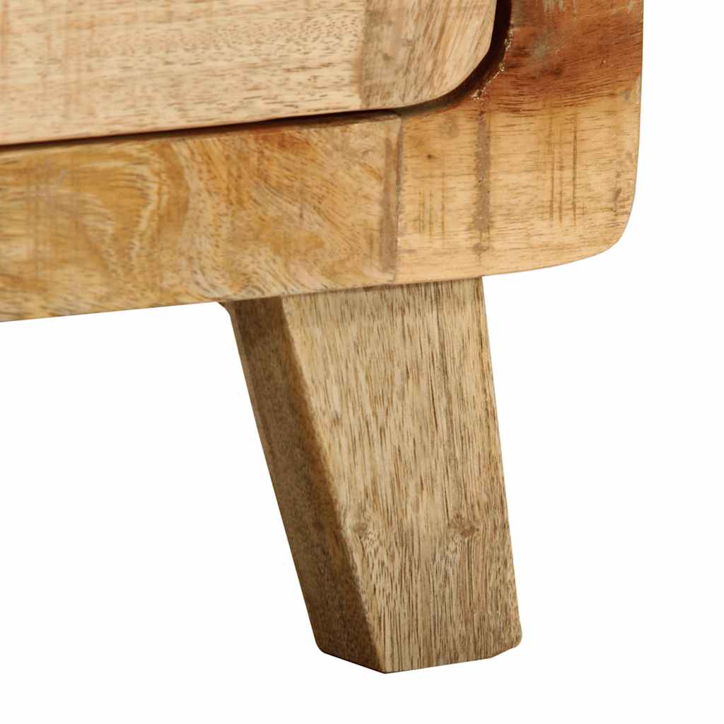 nightstand 2 pcs 40x32x46 cm solid rough mango wood