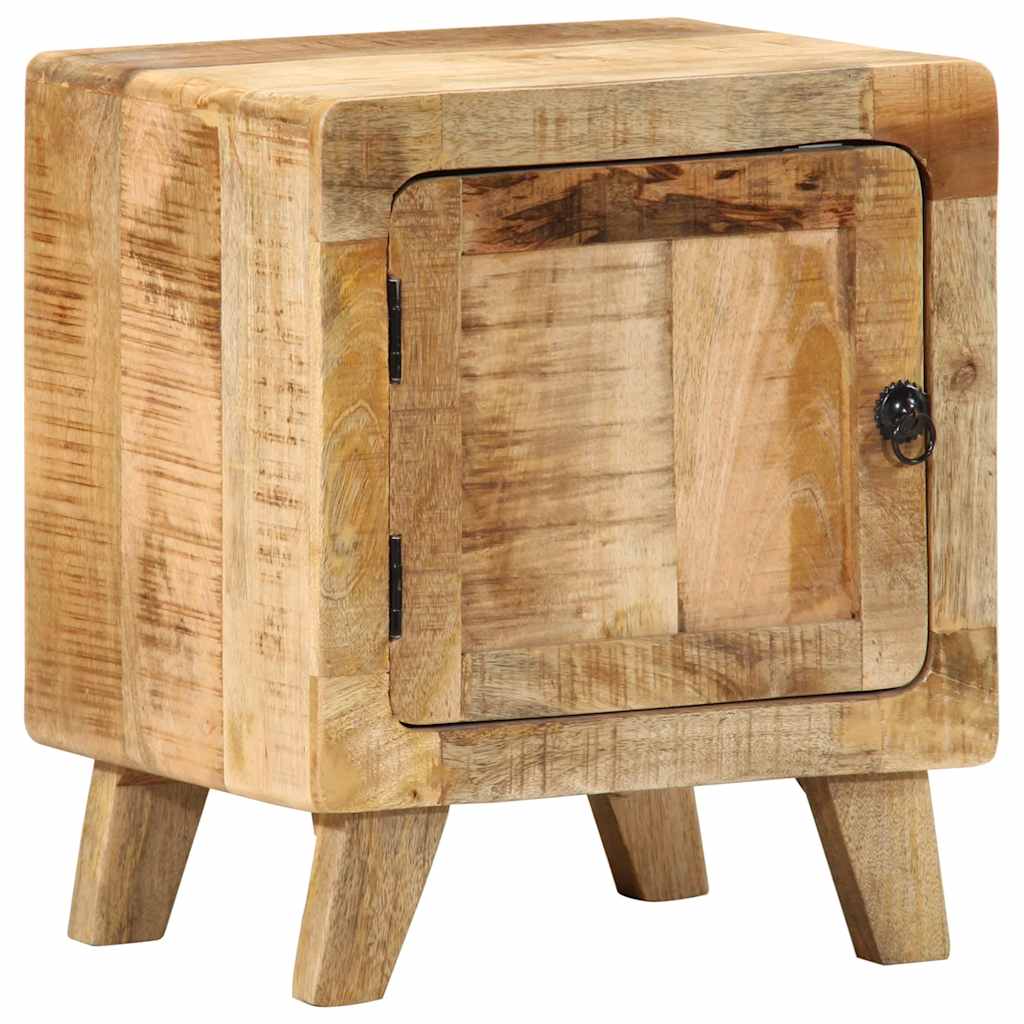 nightstand 2 pcs 40x32x46 cm solid rough mango wood