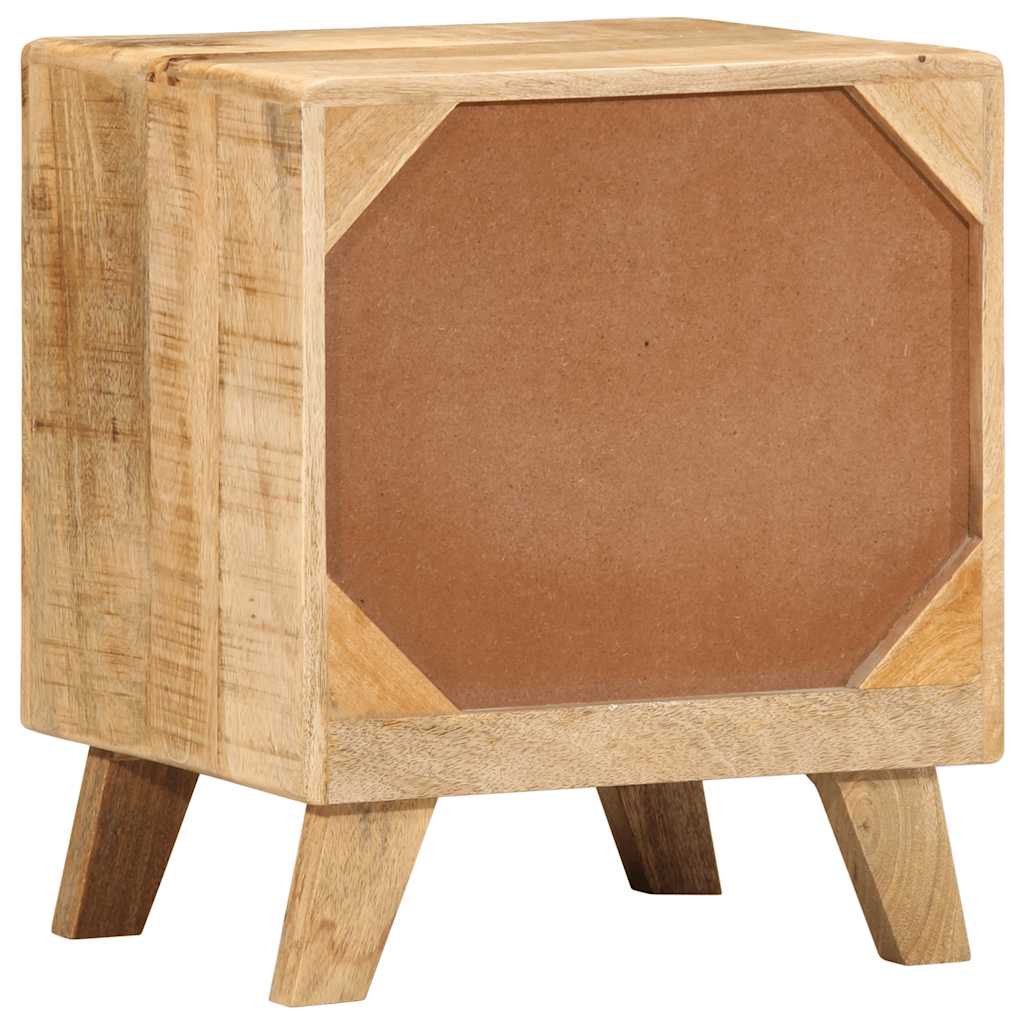 naktinė spintelė 2 vnt 40x32x46 cm medžio masyvo grubus mango