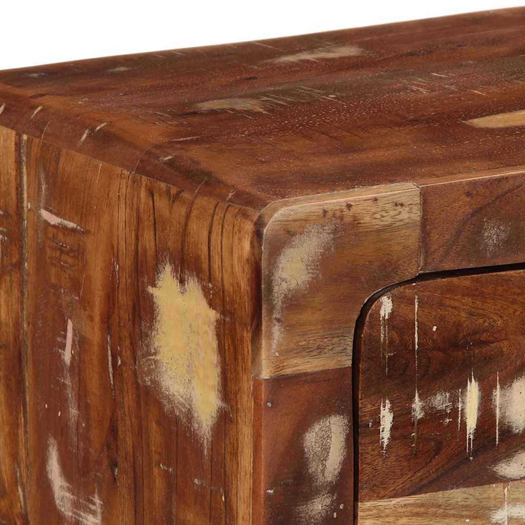 Pie sienas stiprināms TV skapītis, 100x32x25 cm, pārstrādāta koksne