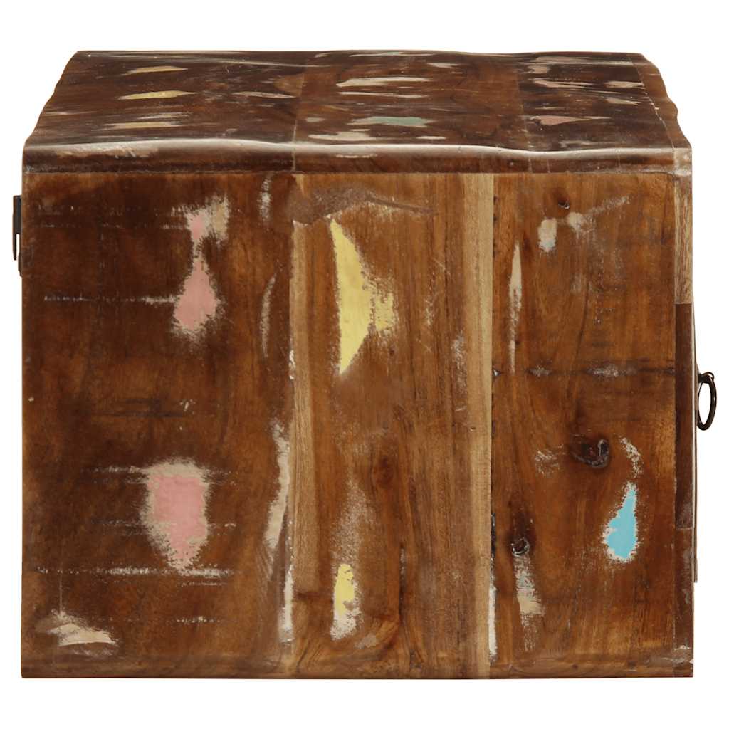 Pie sienas stiprināms TV skapītis, 100x32x25 cm, pārstrādāta koksne