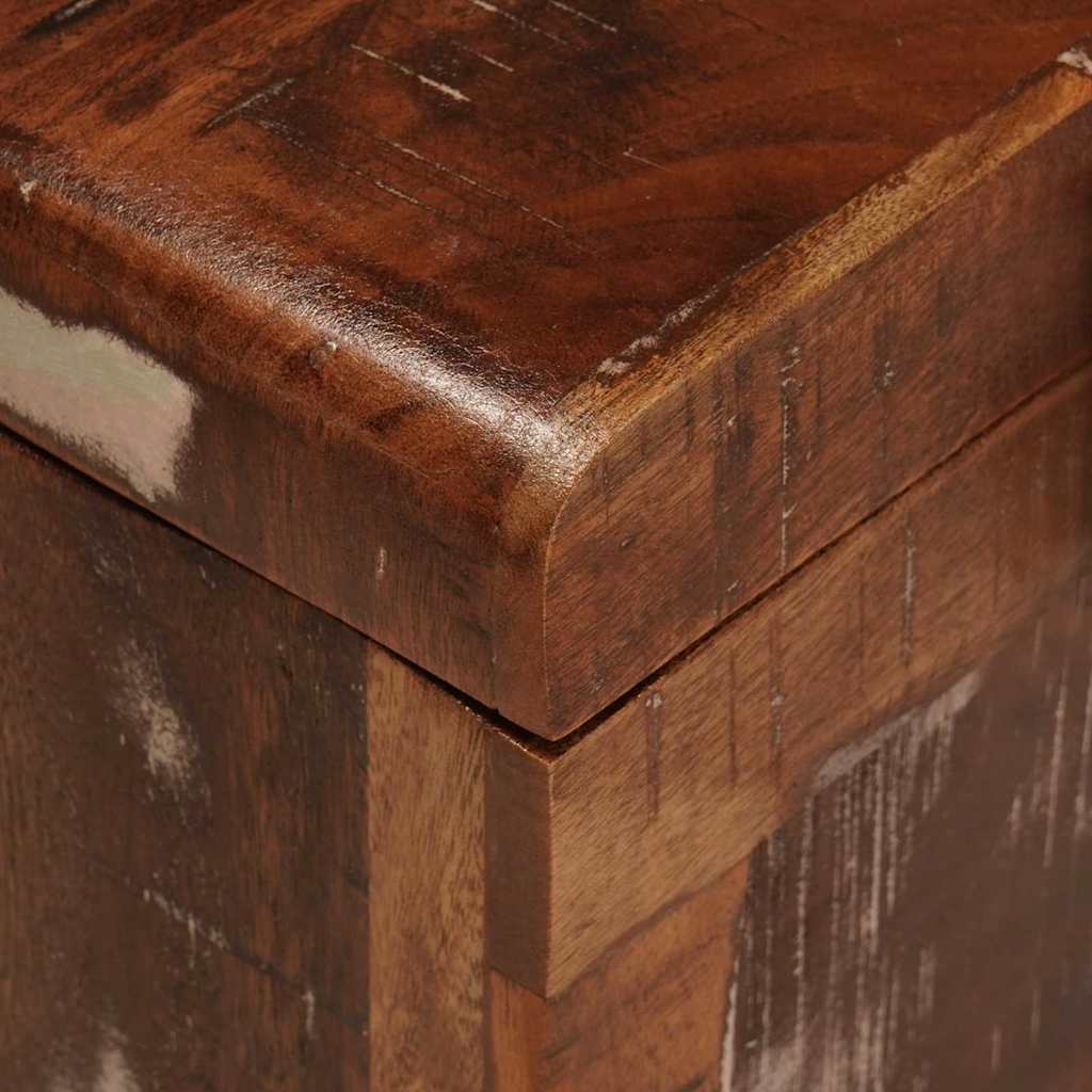 Saugojimo dėžė 70 x 35 x 40 cm perdirbtos medienos masyvas