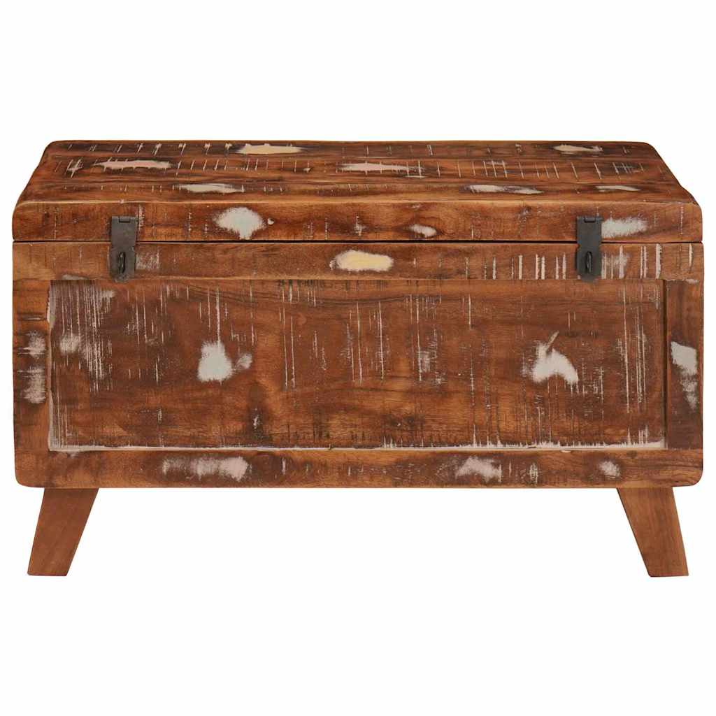 Saugojimo dėžė 70 x 35 x 40 cm perdirbtos medienos masyvas