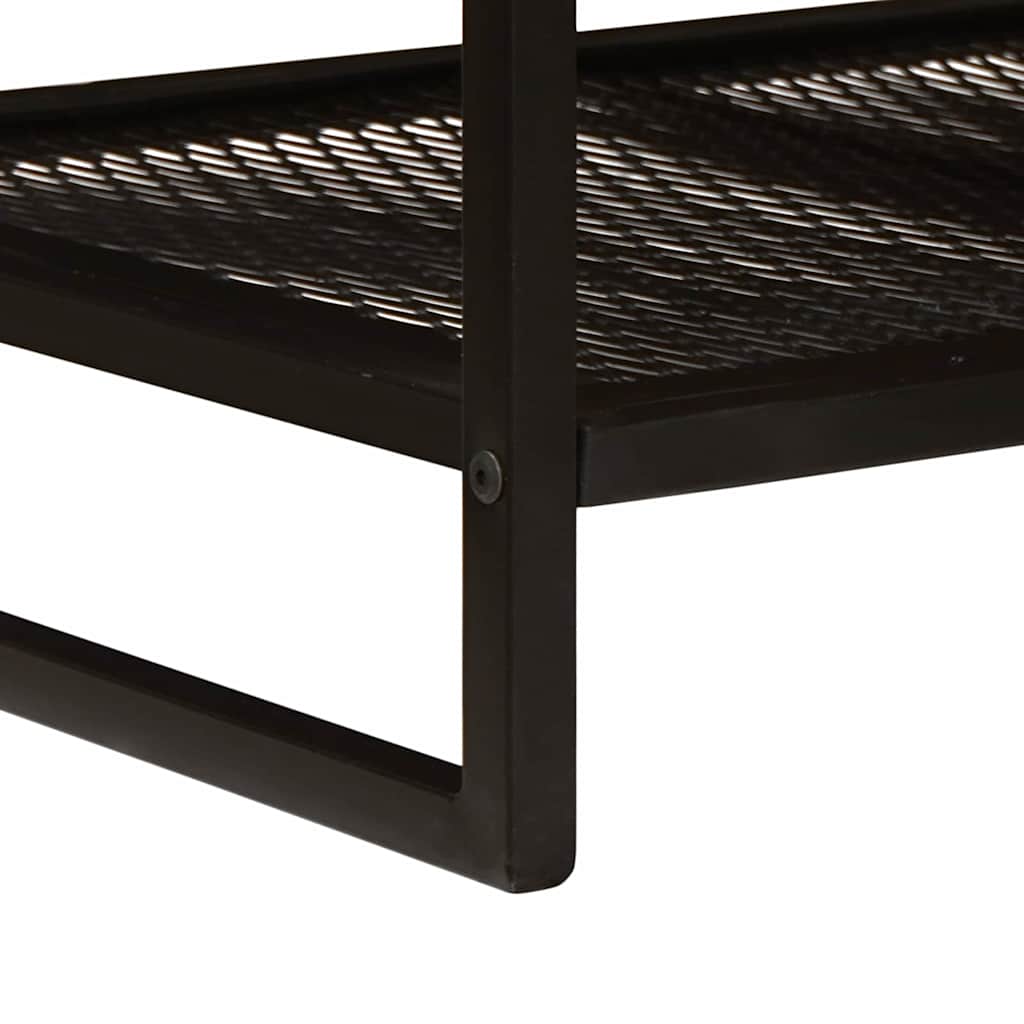 Coffee table Brown and black Solid mango wood