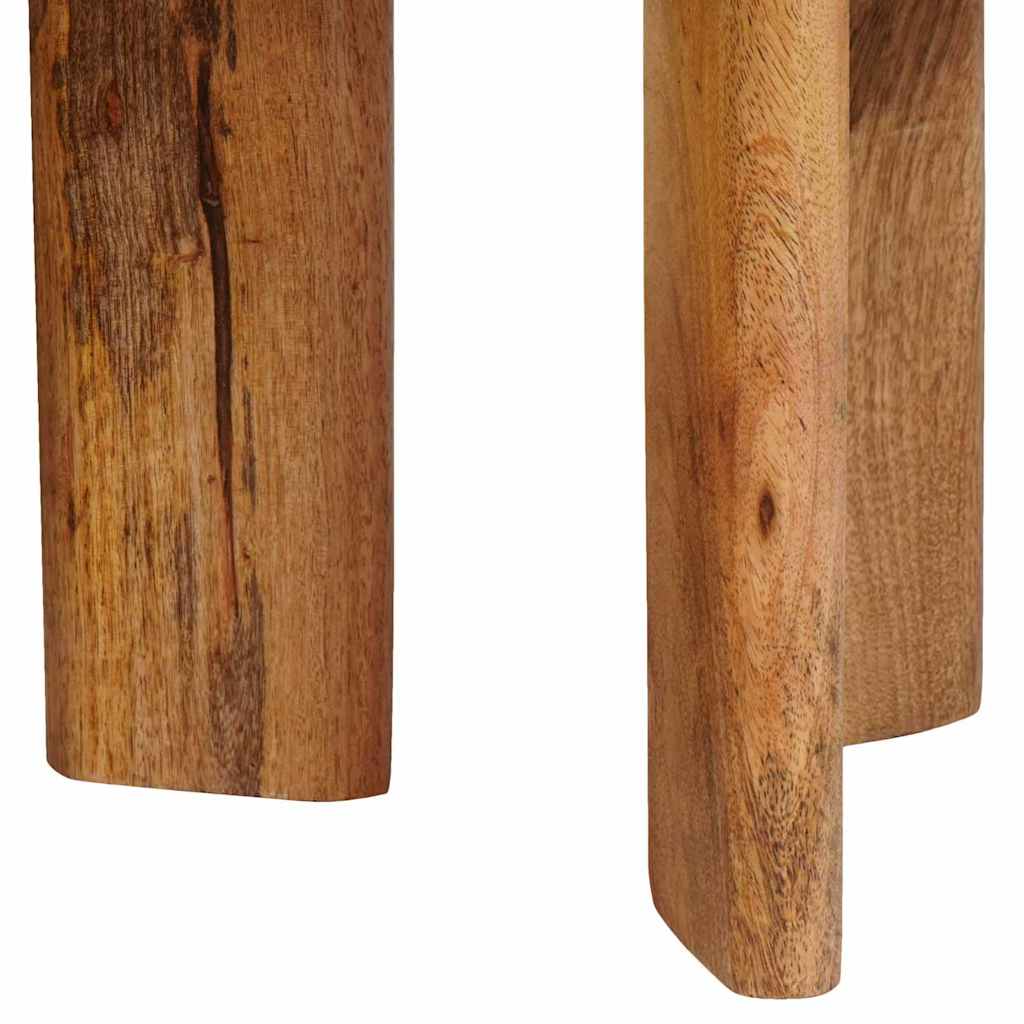 Nesting tables 3 pcs Brown Solid mango wood