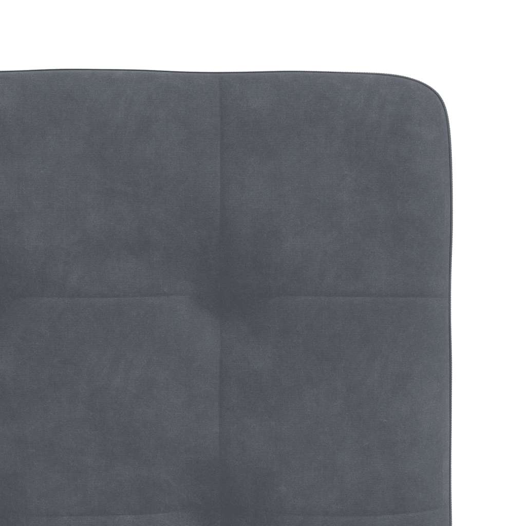 Dining chairs, 2 pcs., dark grey, velvet