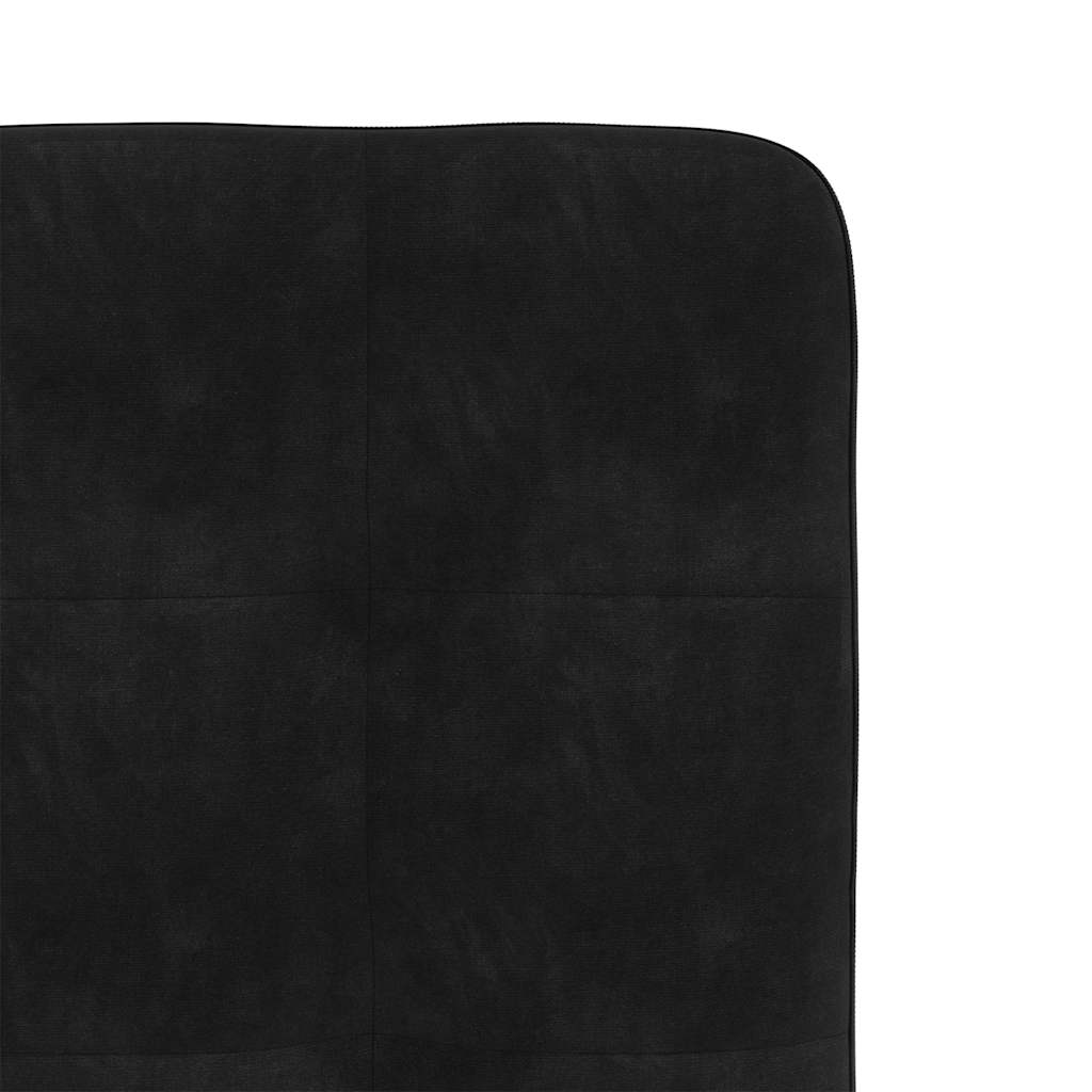 Dining chairs, 2 pcs., black, velvet