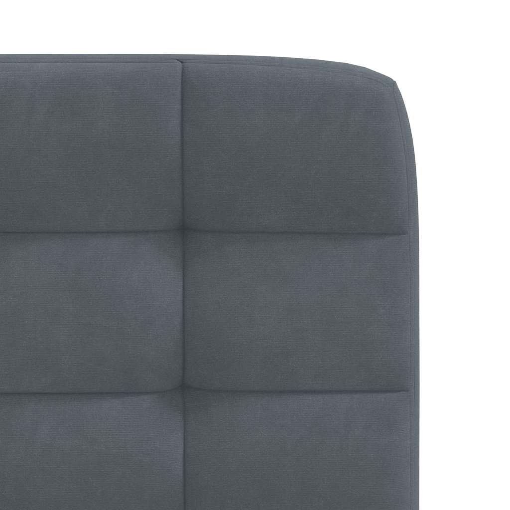 Dining chairs, 2 pcs., dark grey, velvet
