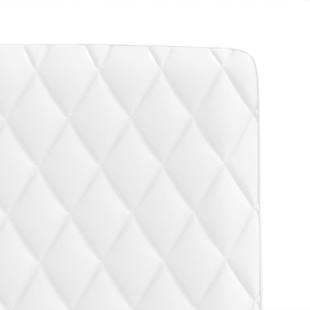 Dining chairs, 2 pcs., white, faux leather
