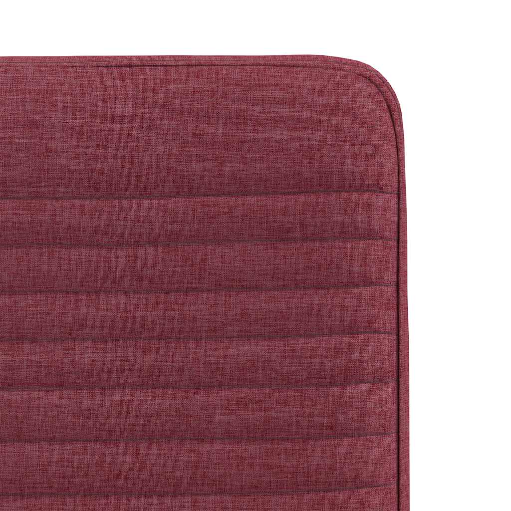 Dining chairs, 2 pcs., burgundy, fabric
