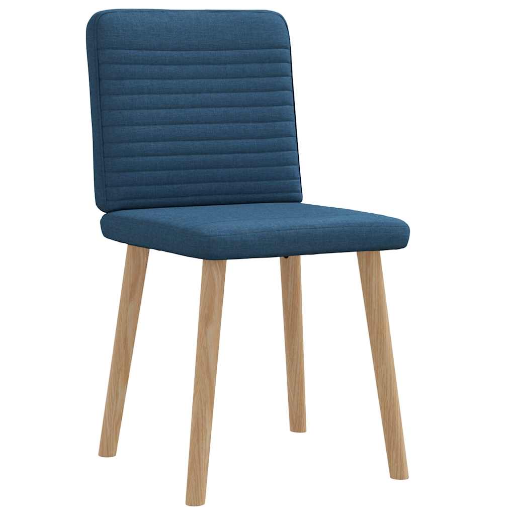 Dining chairs, 2 pcs., blue, fabric