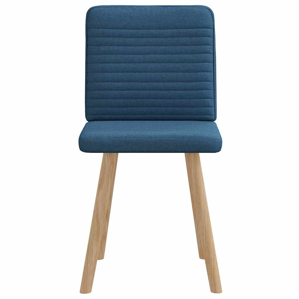 Dining chairs, 2 pcs., blue, fabric
