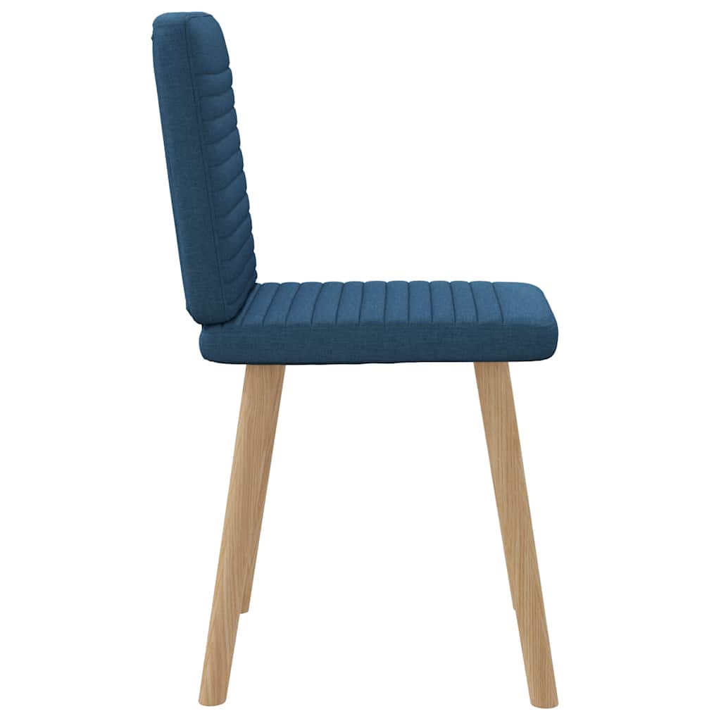 Dining chairs, 2 pcs., blue, fabric