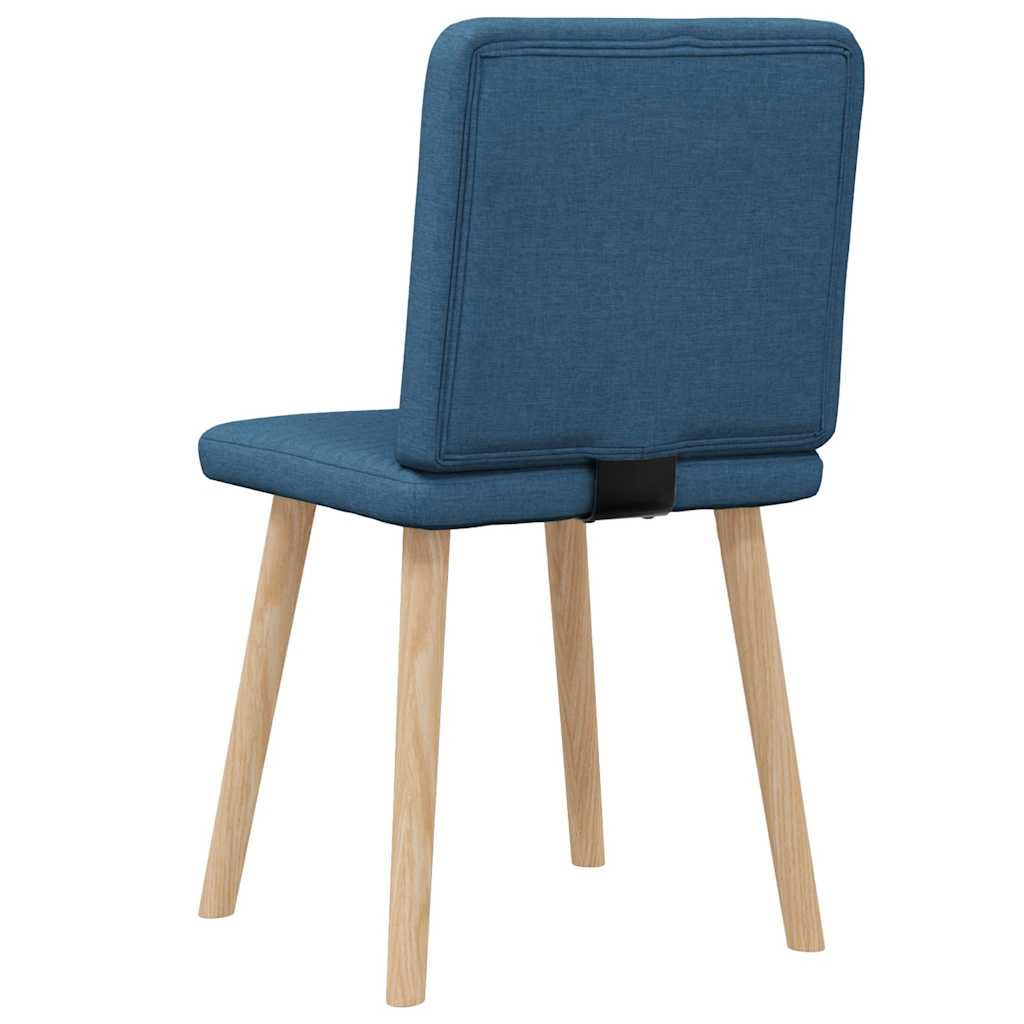Dining chairs, 2 pcs., blue, fabric
