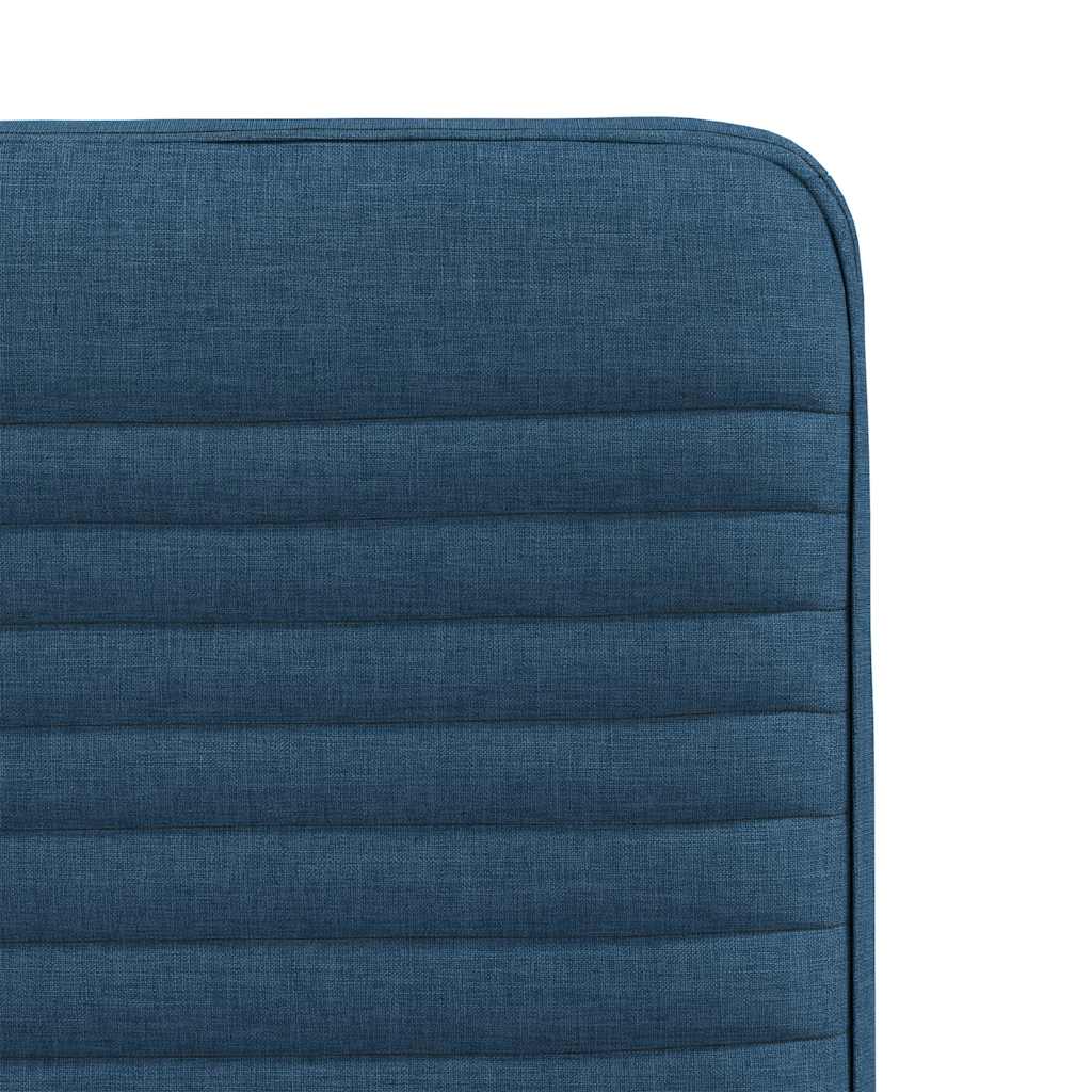 Dining chairs, 2 pcs., blue, fabric