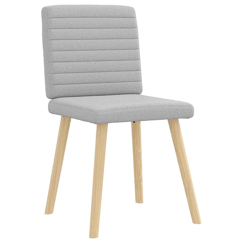 Dining chairs, 2 pcs., grey, fabric