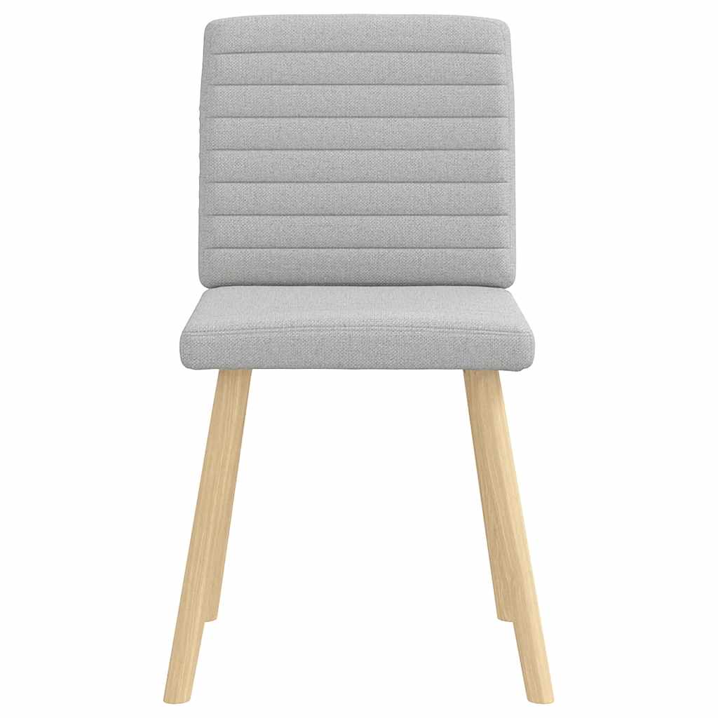 Dining chairs, 2 pcs., grey, fabric