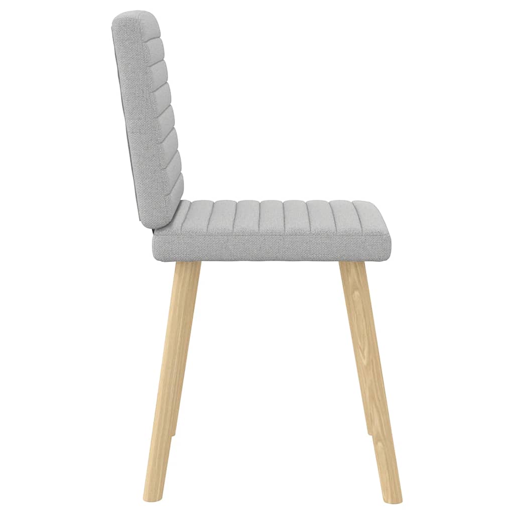 Dining chairs, 2 pcs., grey, fabric