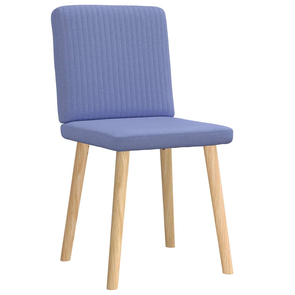 Dining chairs, 2 pcs., denim blue, fabric