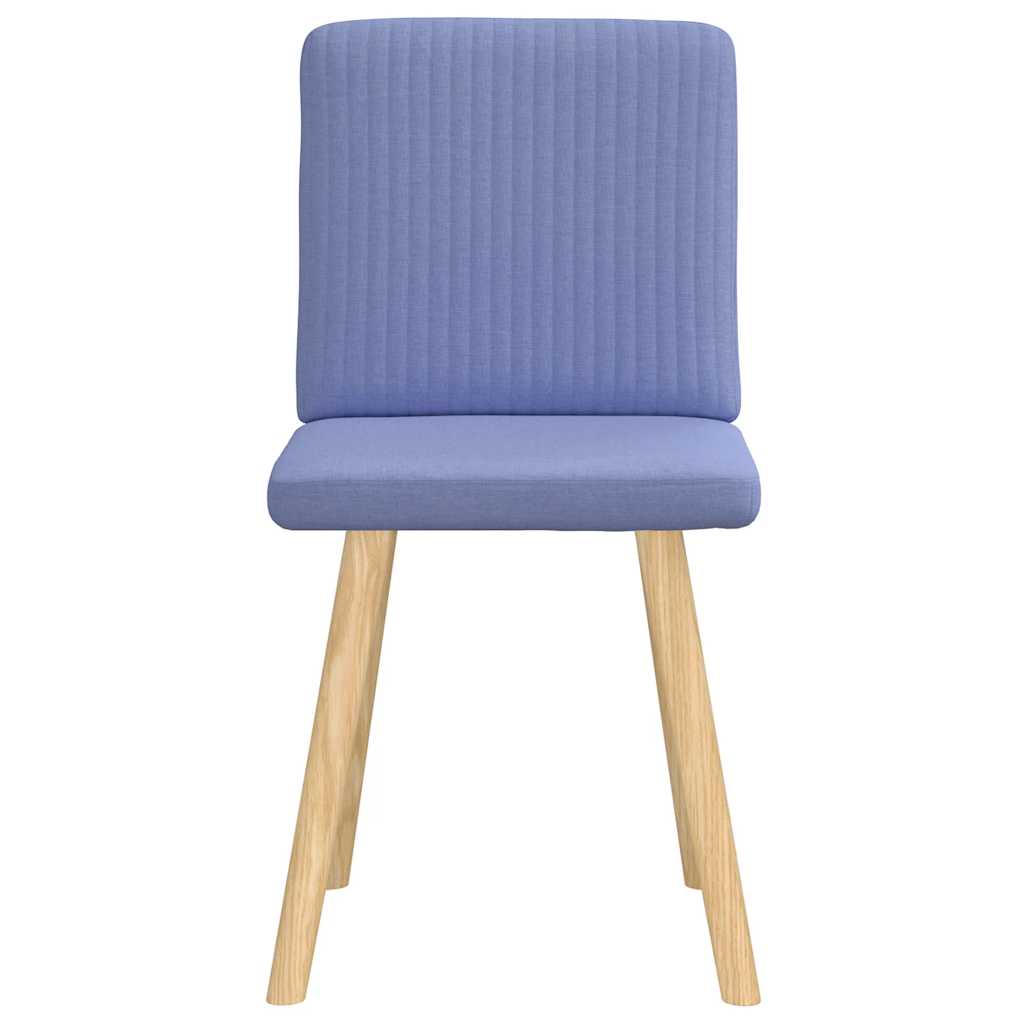 Dining chairs, 2 pcs., denim blue, fabric