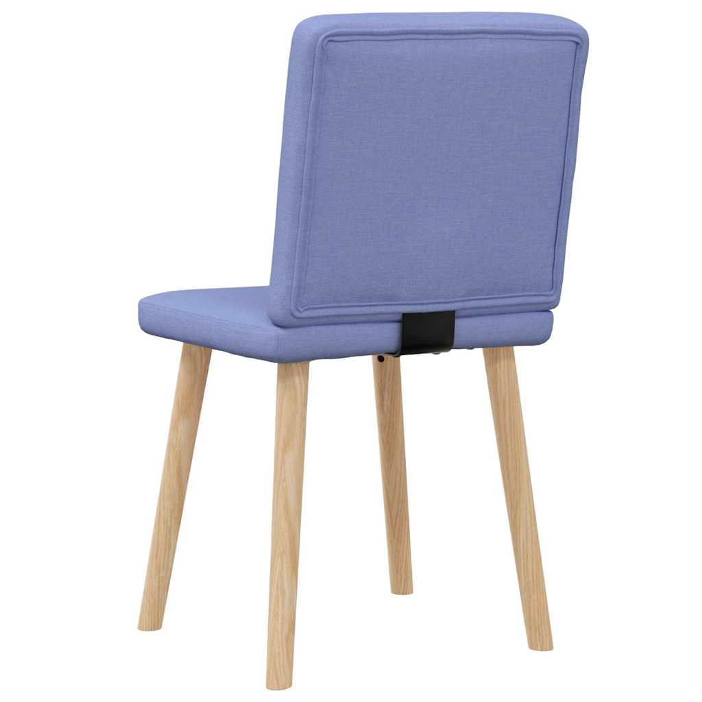Dining chairs, 2 pcs., denim blue, fabric