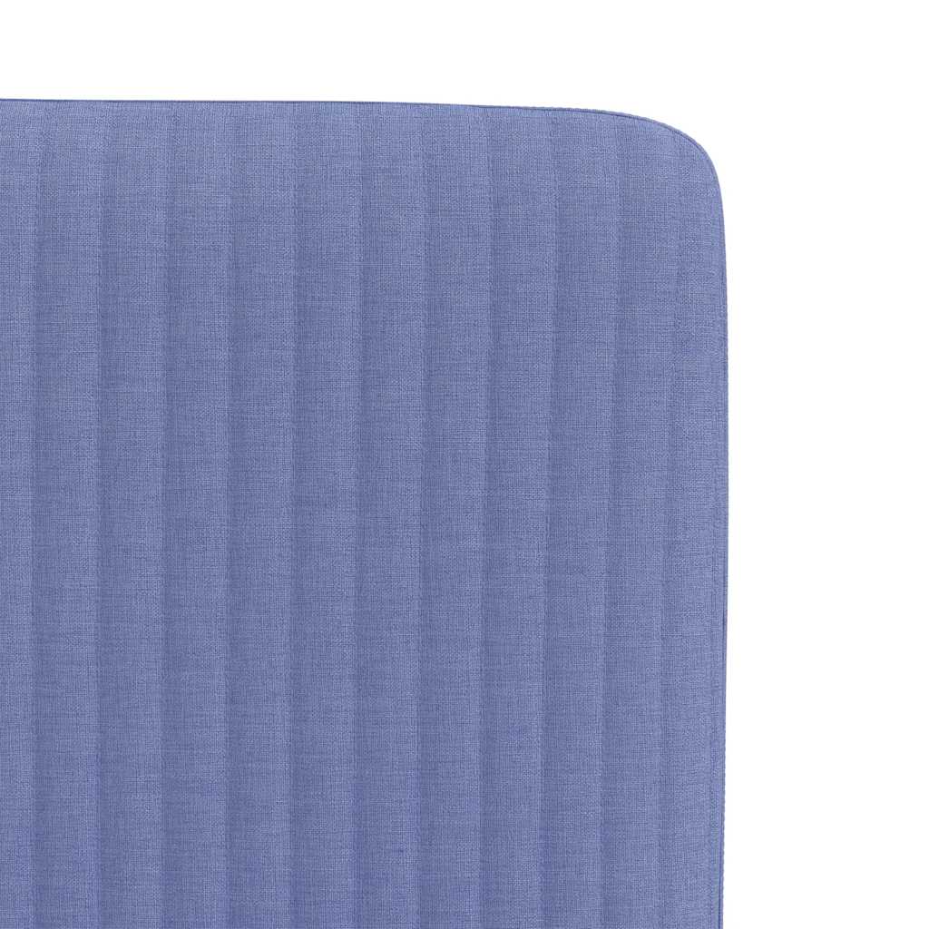 Dining chairs, 2 pcs., denim blue, fabric