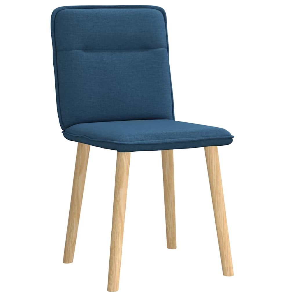 Dining chairs, 2 pcs., blue, fabric