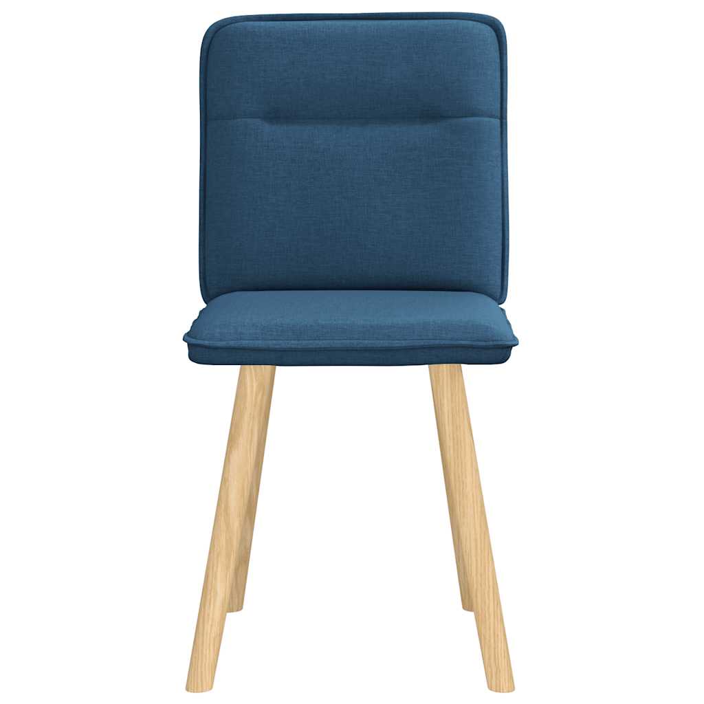 Dining chairs, 2 pcs., blue, fabric