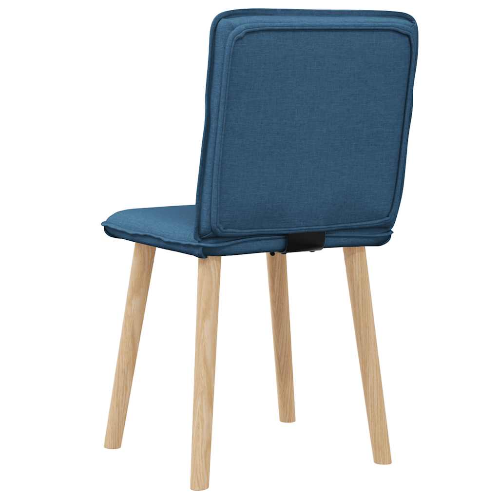 Dining chairs, 2 pcs., blue, fabric