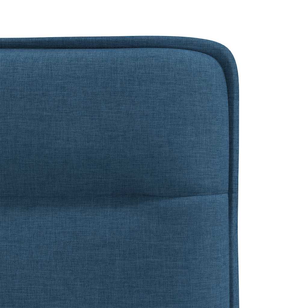 Dining chairs, 2 pcs., blue, fabric