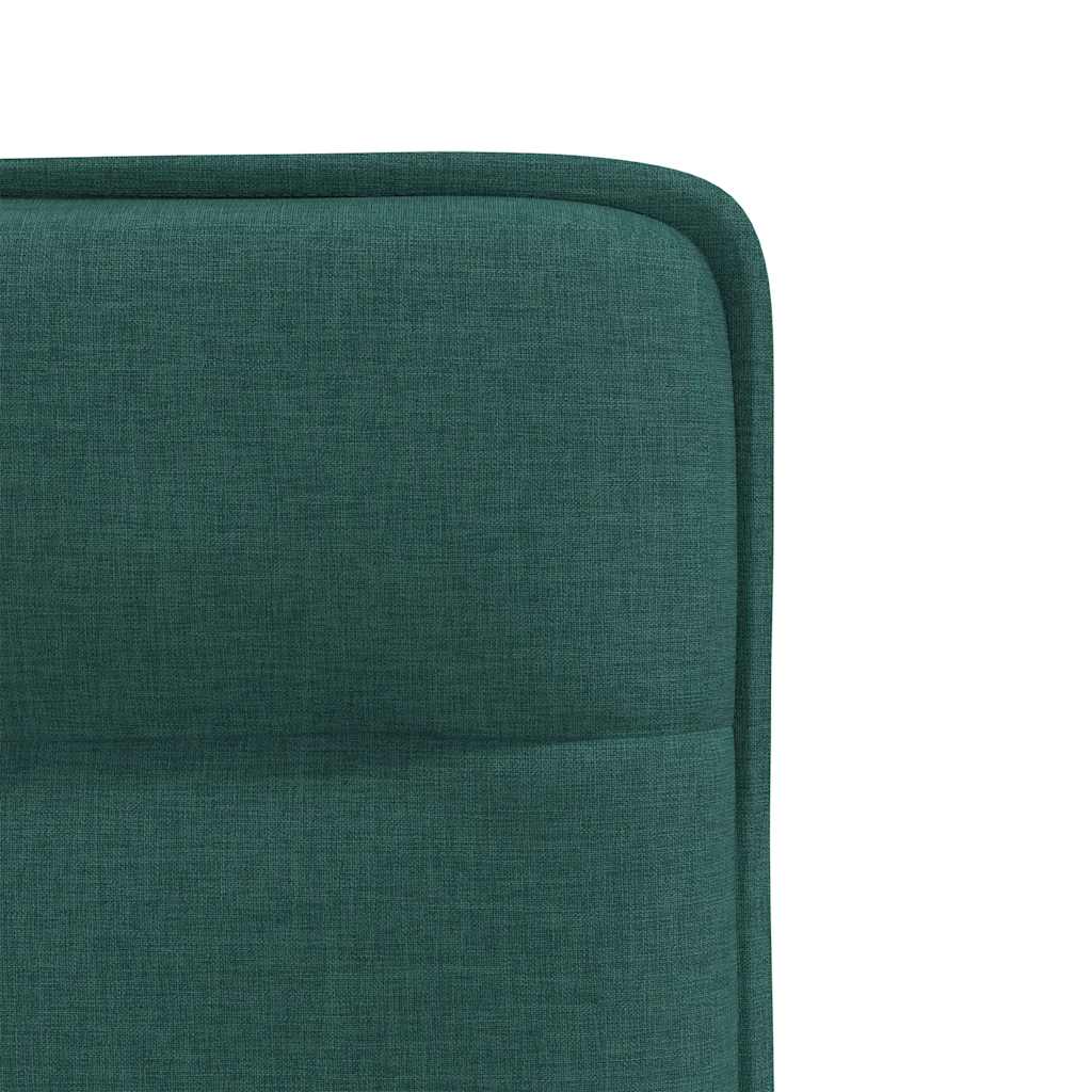 Dining chairs, 2 pcs., dark green, fabric