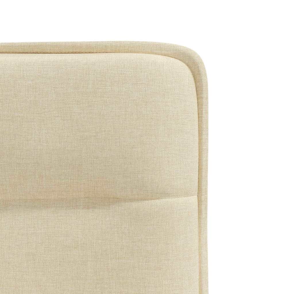 Dining chairs, 2 pcs., cream, fabric