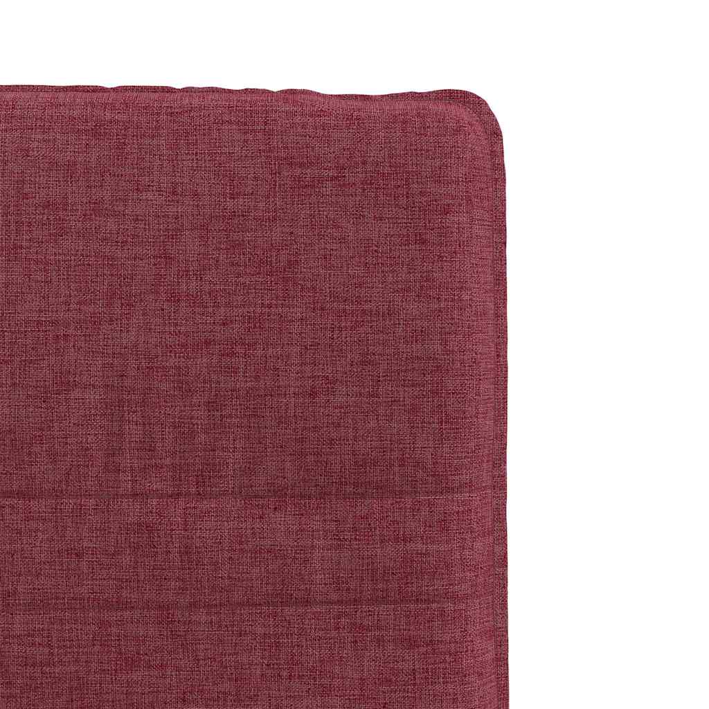 Dining chairs, 2 pcs., burgundy, fabric