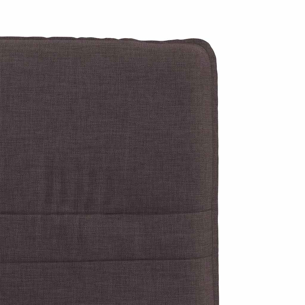 Dining chairs, 2 pcs., dark brown, fabric