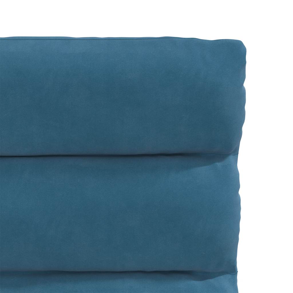 Dining chairs, 2 pcs., blue, velvet