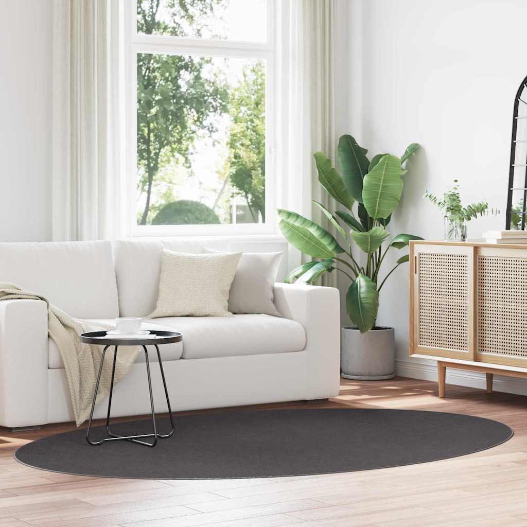 Carpet HUARTE Anthracite 230 x 160 cm 100% polyester
