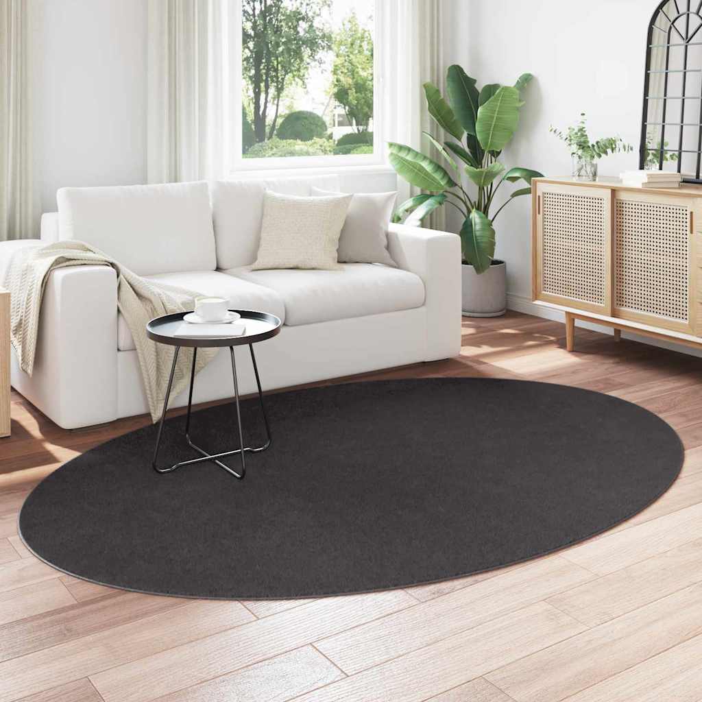 Carpet HUARTE Anthracite 230 x 160 cm 100% polyester
