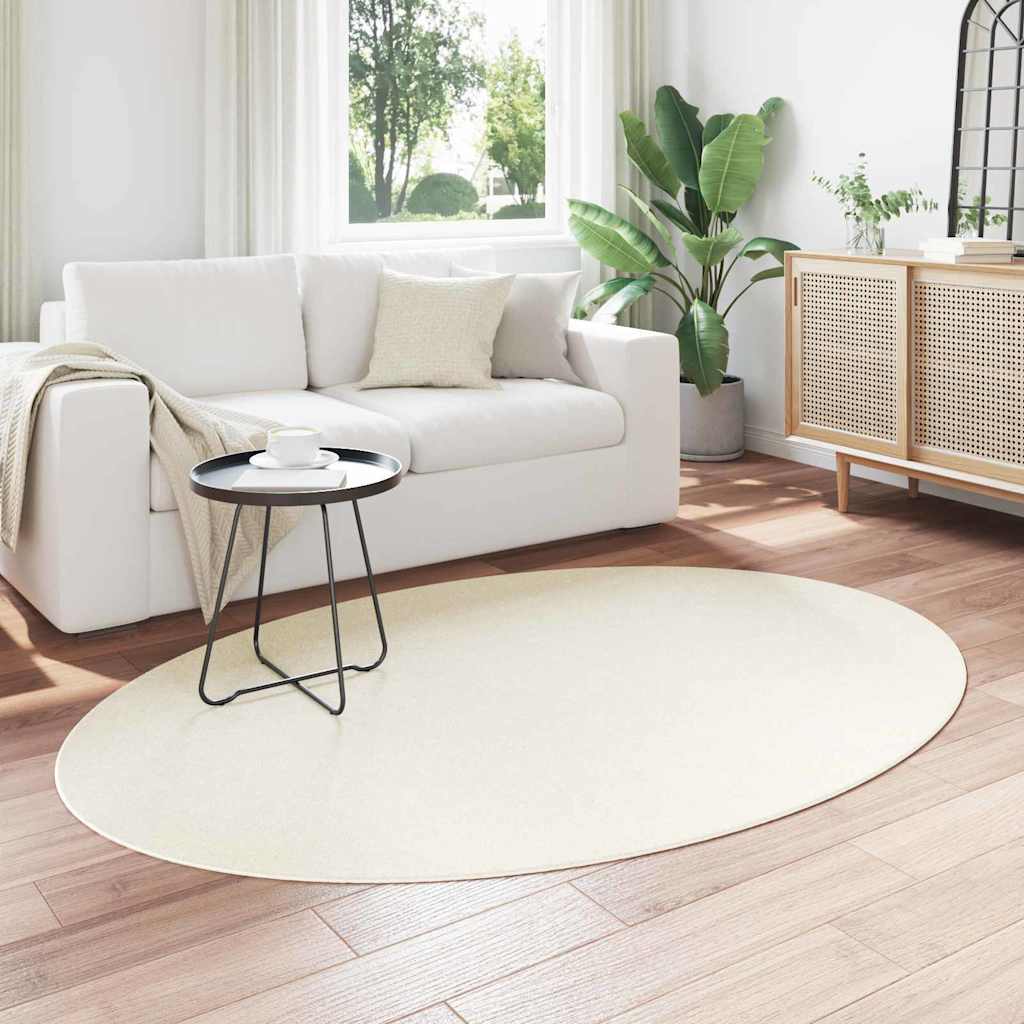 Area Rug HUARTE Cream 200 x 140 cm