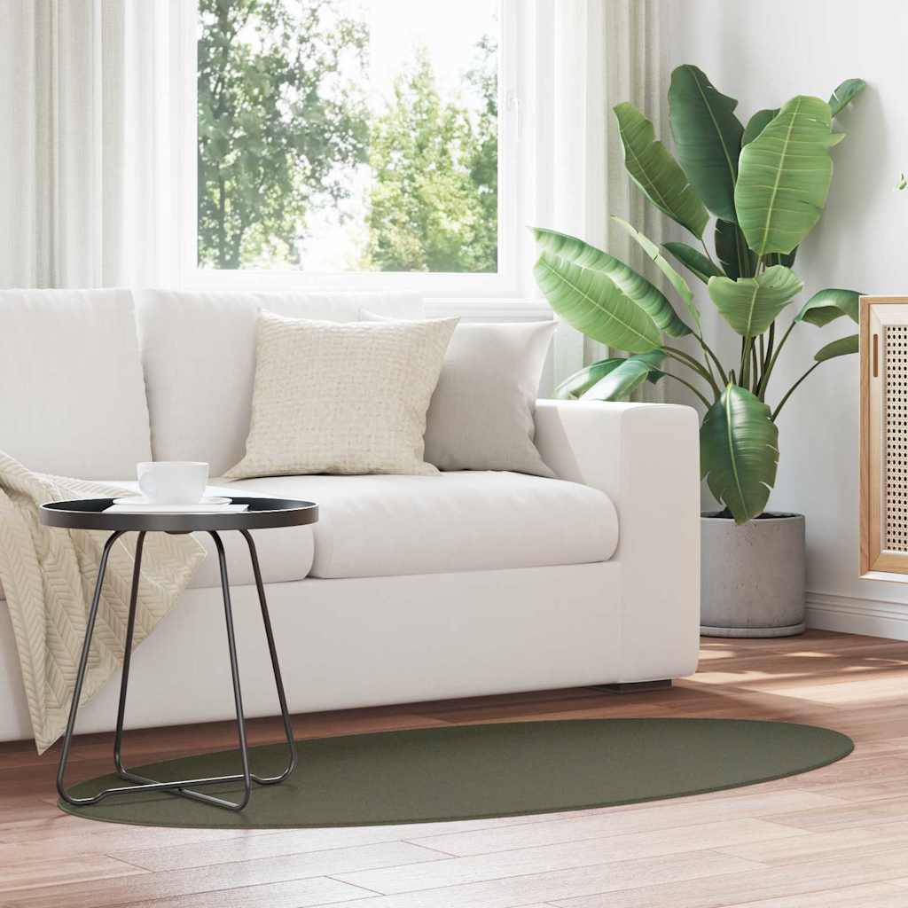 HUARTE Forest Green Area Rug 150 x 80 cm